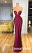 Sexy Soft Satin Sweetheart V-Neck Sleeveless Mermaid Long Prom Dresses, PD3901