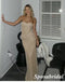 Sparkly Sexy Special Fabric Sweetheart Sleeveles Mermaid Long Prom Dresses, PD3885