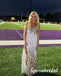 Sexy Tulle Spaghetti Straps V-Neck Sleeveless Open Back Side Slit Mermaid Long Prom Dresses, PD3935