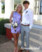 Shiny Sequin Lace One Shoulder Sleeveless Sheath Mini Dresses/ Homecoming Dresses, PD3606