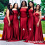 Sexy Mismatched Soft Satin  Mermaid Floor Length Bridesmaid Dresses, BD3355