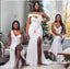 Sexy Mismatched Soft Satin Mermaid Floor Length Bridesmaid Dresses, BD3356