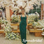 Sexy Soft Stin Halter Sleeveless Mermaid Floor Length Bridesmaid Dresses, BD3319