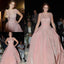 Beads Pink Beautiful Unique New Design Cap Sleeves Prom Dress, Party Dress, PD0314 - SposaBridal