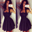 Black halter simple sexy unique style freshman cocktail homecoming prom gowns dress,BD00137 - SposaBridal