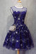 Blue Illusion Unique Cheap Short Homecoming Dresses 2018, CM552 - SposaBridal