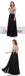 Black Chiffon Gold Halt A-line Gorgeous Prom Dresses, Elegant Formal Prom Dress, PD0480 - SposaBridal