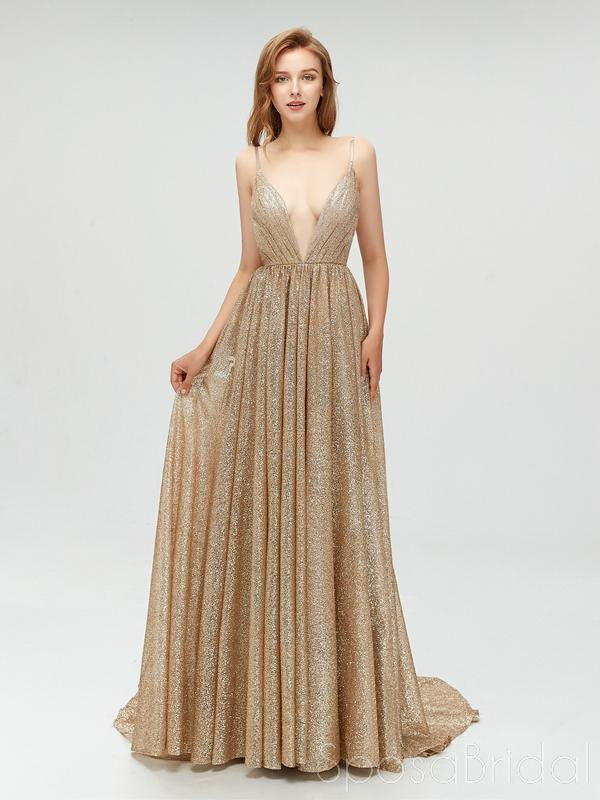 Charming Sparkly Sequin Sexy Fashion Spaghetti Straps Prom Dresses, Shinning Evening dress, PD0772