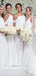 White Chiffon Cheap Halter Formal Elegant Bridesmaid Dresses ,  WG381