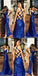Charming Sequin Sparkly Prom Dresses, Sexy Side Slit Formal Prom Dress, Evening Dress, PD0461 - SposaBridal