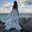 2019  A-line  Spaghetti Straps Simple V Neck Tulle Charming Cheap Pretty Long Party Prom Dresses ,PD0232 - SposaBridal