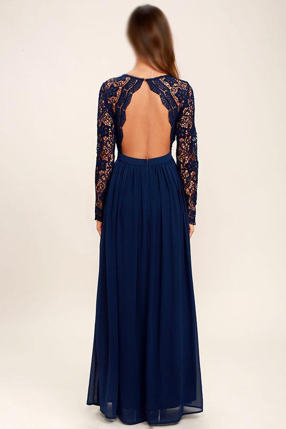 2019 Cheap Chiffon Lace top Long Sleeves Custom Most Popular Open Back Bridesmaid Dress , WG215 - SposaBridal