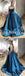 Sexy Soft Satin Spaghetti Straps V-Neck Sleeveless Lace Up A-Line Long Prom Dresses With Pocket, PD3582