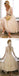 Vantage V-Neck Long Sleeve Tea Length White Lace Princess Wedding Party Dresses, WD0031