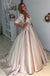 2019 Charming New Arrival Half Sleeves Lace Top Soft Beautiful Simple Wedding Dress, PD0287 - SposaBridal