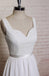 Backless V Neck Lace Straps Simple Cheap Beach Wedding Dresses, WD324 - SposaBridal