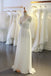 Cap Sleeve V Neck Casual Simple Beach Wedding Dresses, WD326 - SposaBridal