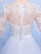Long Sleeves Lace Applique Crystal Elegant Beautiful Real Made Newest Style Wedding Dresses, WD0223