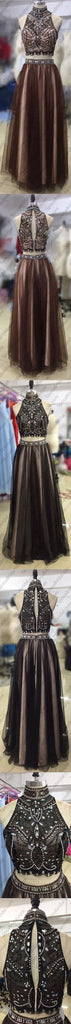 Custom Tulle Two Piece Most Popular Gorgeous Evening Prom Dress, Party gown, PD0321