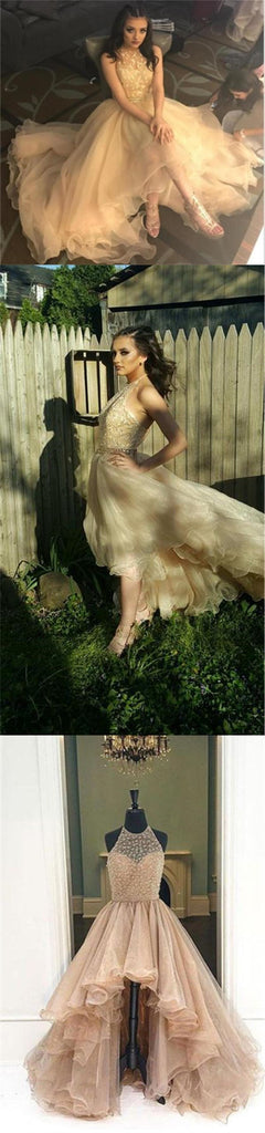 Charming Long High Gorgeous Most Popular Sleeveless New Arrival  Prom Dress , PD0336 - SposaBridal