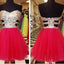 Strapless mismatched sweetheart sparkly mini freshman graduation homecoming prom gown dress,BD0052