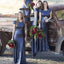 Charming Popular Cap Sleeve Round Neck Royal Blue Sequin Mermaid Long Bridesmaid Dresses, WG61 - SposaBridal