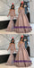 Elegant Formal Floor-Length High Quality Prom Dresses, V Neck Mermaid A-Line Prom Dress, PD0712