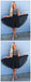 Cute Rhinestone Beaded Chiffon Short Black Homecoming Dresses, CM492
