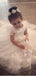 A-line Cap Sleeves Ivory Lace Cute Flower Girl Dresses, FG142