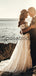 A-line Lace Off the Shoulder Beach Vintage Wedding Dresses WD0479