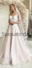 A-line Lace Straps Vintage Satin Country Dream Wedding Dresses WD0374