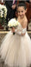 A-line Long Sleeves Lace Tulle Hot Sale Flower Girl Dresses FG148