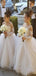 A-line Long Sleeves Lace Tulle Hot Sale Flower Girl Dresses FG148
