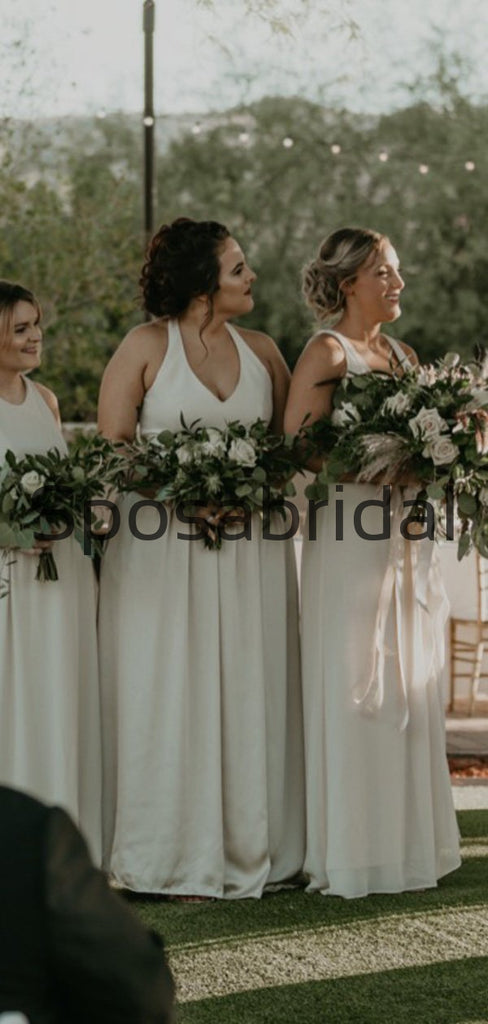A-line Mismatched Most Popular Beach Long Bridesmaid Dresses WG804