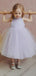 A-line Pink Purple Ivory Yellow Tulle Flower Girl Dresses, FG152