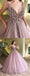 A-line Elegant Sparkly Gorgeous Princess Prom Gown, Purple Stunning Prom dresses, wedding gown,PD0137 - SposaBridal