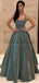 A-line Gorgeous Shining Sequin Sexy Sparkling Crystal Backless Long Modest Prom Dresses PD1528