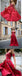 A-line Red Off Shoulder Beautiful Flower Appliques Prom Dresses, Fashion dress for woman, PD0475 - SposaBridal