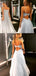 A-line Spaghetti Straps Sparkly Ivory Long Shining Gorgeous Prom Dresses PD1732