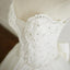 A-line White Ivory Elegant Weeding Dresses, Princess Summer Free Custom Bridal Gowns with Bow, WD0269 - SposaBridal