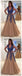 A Line V Neck Modest Elegant Hot Champagne Tulle Long Appliques Beading Prom Dresses ,PD1208