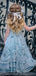 Blue Cute Halter Popular Flower Girl Dresses, FG149