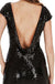 Black Sequin Sparkly Popular Custom Cheap Bridesmaid Dress,wedding guest dress , WG219 - SposaBridal