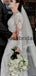 Attractive Long Seeves Mermaid Lace Chic Illusion Beach Long Wedding Dresses WD0544