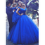 Attractive Tulle Off-the-shoulder Neckline Ball Gown Formal Elegant a-line Prom Dresses,PD1351