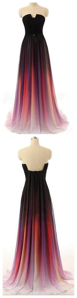 Long Gradient Party Chiffon  Cheap Popular Prom Dresses Online,PD0111