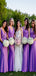 Beach Cheap Purple Elegant Bridesmaid Dresses, Wedding Guest WG791