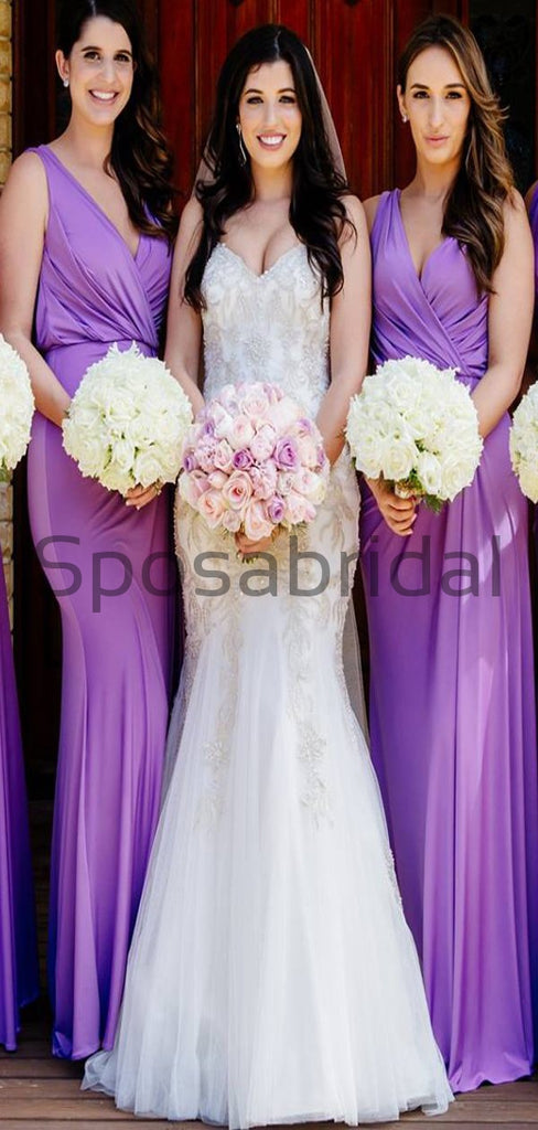 Beach Cheap Purple Elegant Bridesmaid Dresses, Wedding Guest WG791