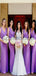 Beach Cheap Purple Elegant Bridesmaid Dresses, Wedding Guest WG791