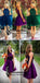 Beaded  Purple Sexy Open back Halter homecoming prom dresses, CM0022 - SposaBridal